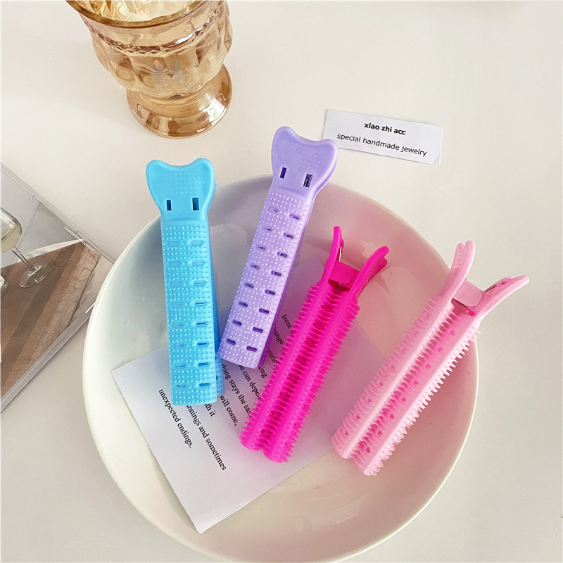 韩国发根蓬松头顶发夹前额高颅顶刘海卷固定卷发筒夹子头饰女