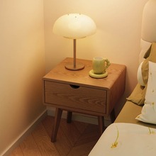 卧室小型床边床头柜实木收纳床头柜置物架家用现代北欧简约储物