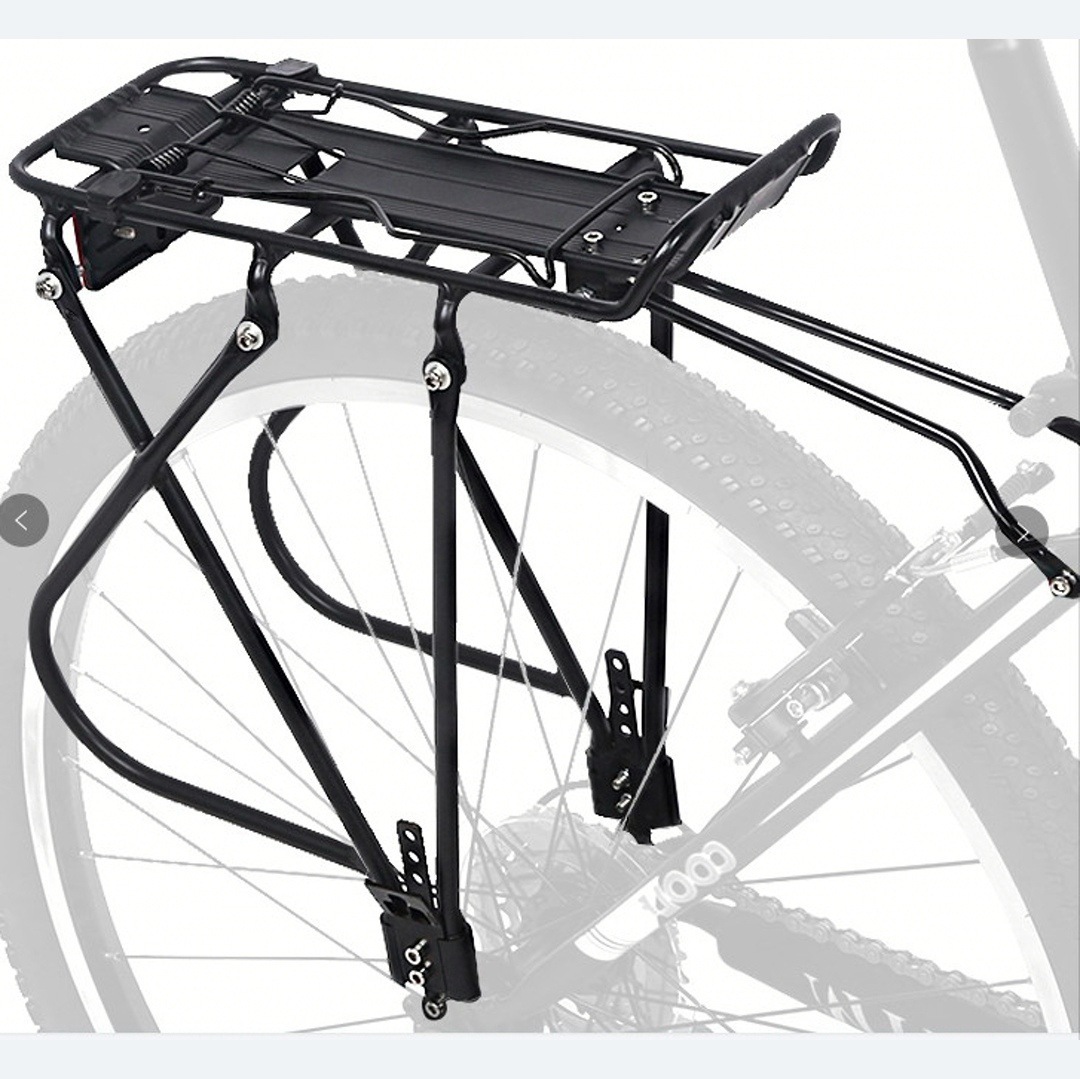 山地自行车铝合金v刹/碟刹后货架 行李架可载人 后衣架用品