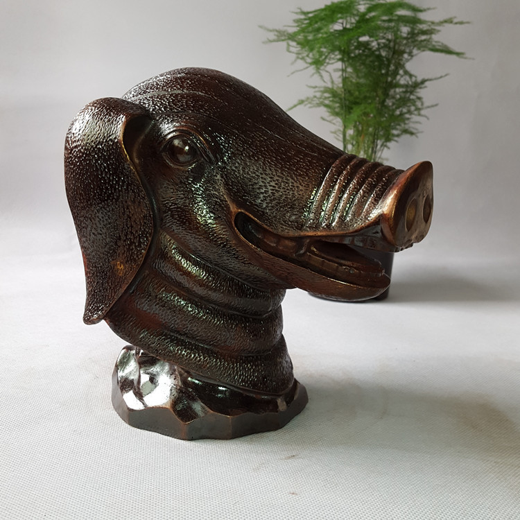 圆明园十二生肖原大铜兽首猪青铜器当代仿古工艺品摆件特价-阿里巴巴