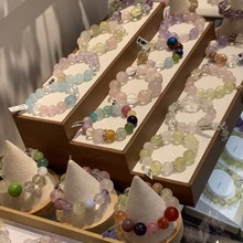 晗珞~猫眼石黑玛瑙玉髓水滴手链清新甜美水晶手串轻奢高级感手饰