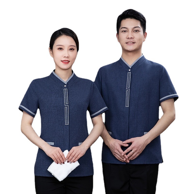 保洁服短袖酒店宾馆客房清洁员工作服戛装物业家政阿姨房扫pa制服
