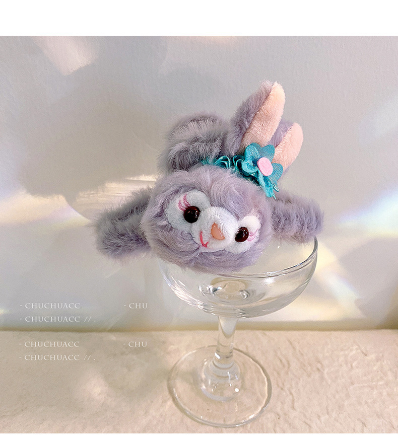 秋冬新款毛绒抓夹星黛露可爱大号鲨鱼夹后脑勺发夹子网红气质头饰