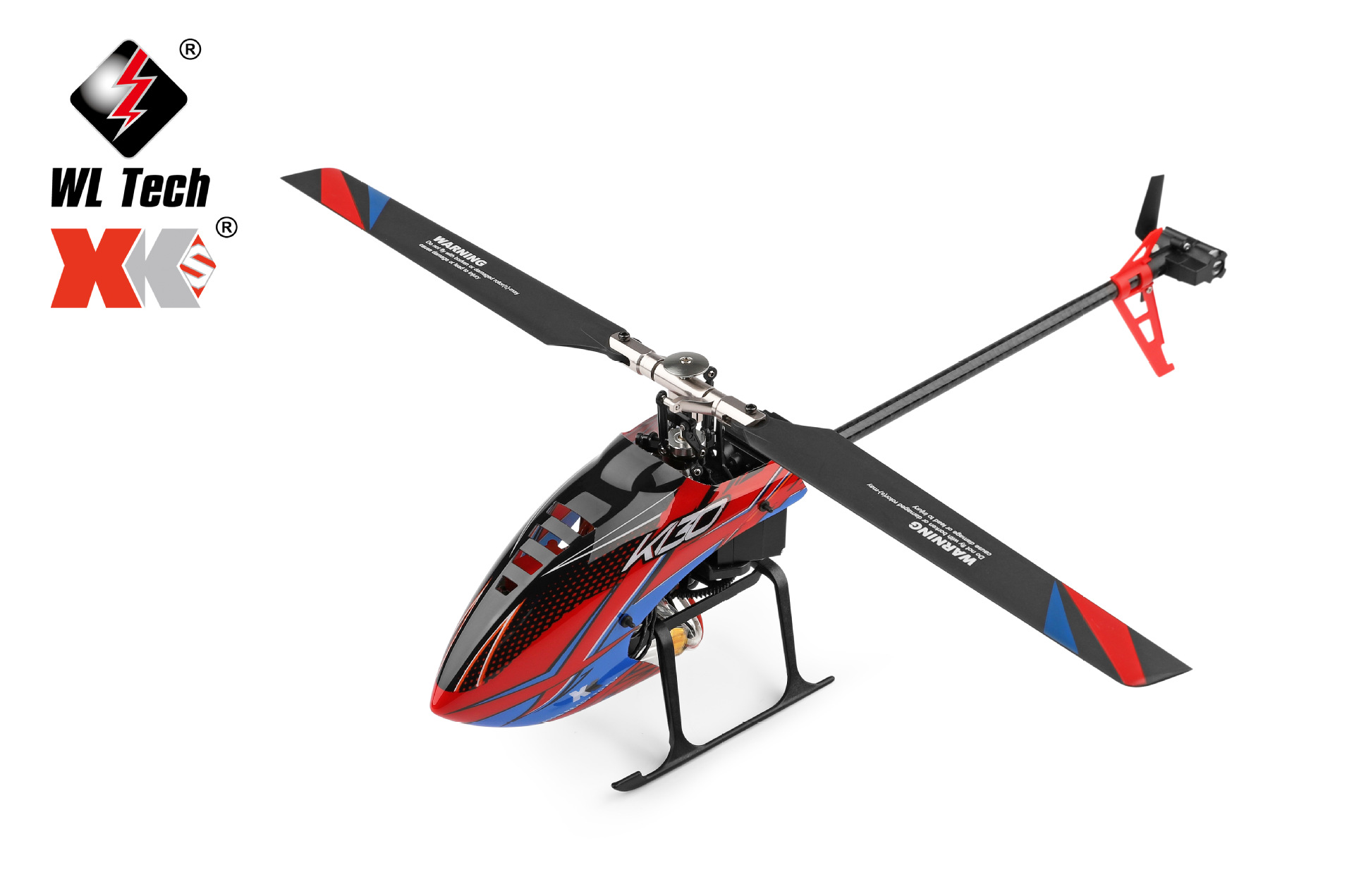 伟力xk k130无刷六通无副翼遥控直升飞机 倒飞特技无人飞机航模玩
