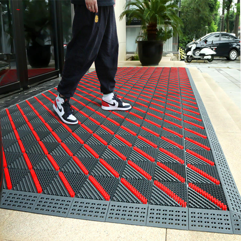 室外防滑门口进门地垫户外镂空入户门垫公司门外塑料脚垫商用地毯