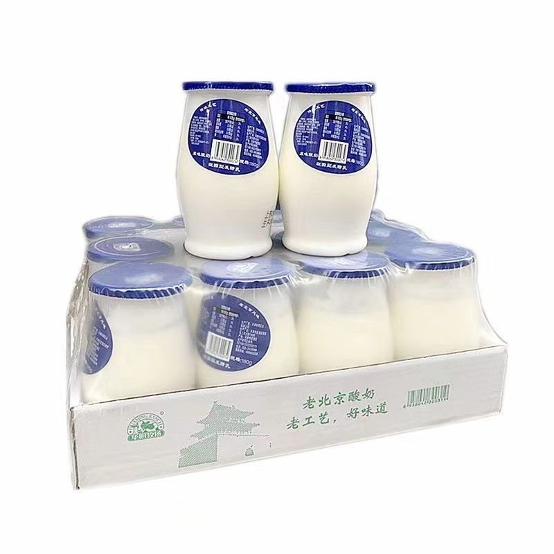 华明牧场老北京风味酸奶0g*瓶传统工艺原味酸奶一件 批发源工厂