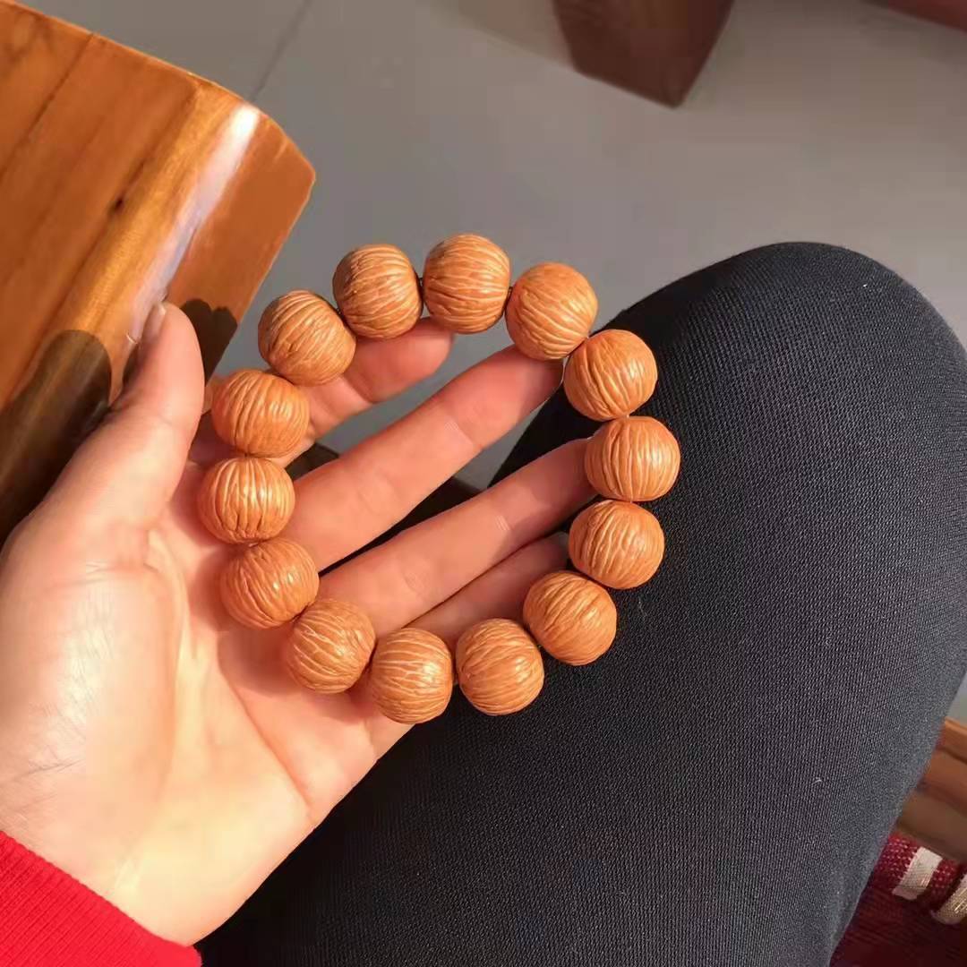 土豪猴头凤羽猴头核桃单圈文玩猴头108长串猴头手串 大量批发