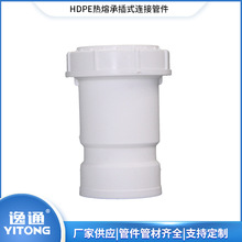 逸通HDPE伸缩节 高密度聚乙烯热熔承插静音排水管