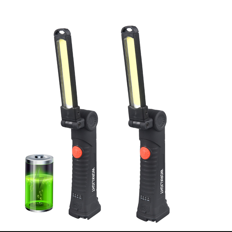 Work Light Auto Repair Maintenance Light Super Bright Strong Light Led with Magnet Strong Magnetic Car Repair Portable Rechargeable Lighting Flashlight