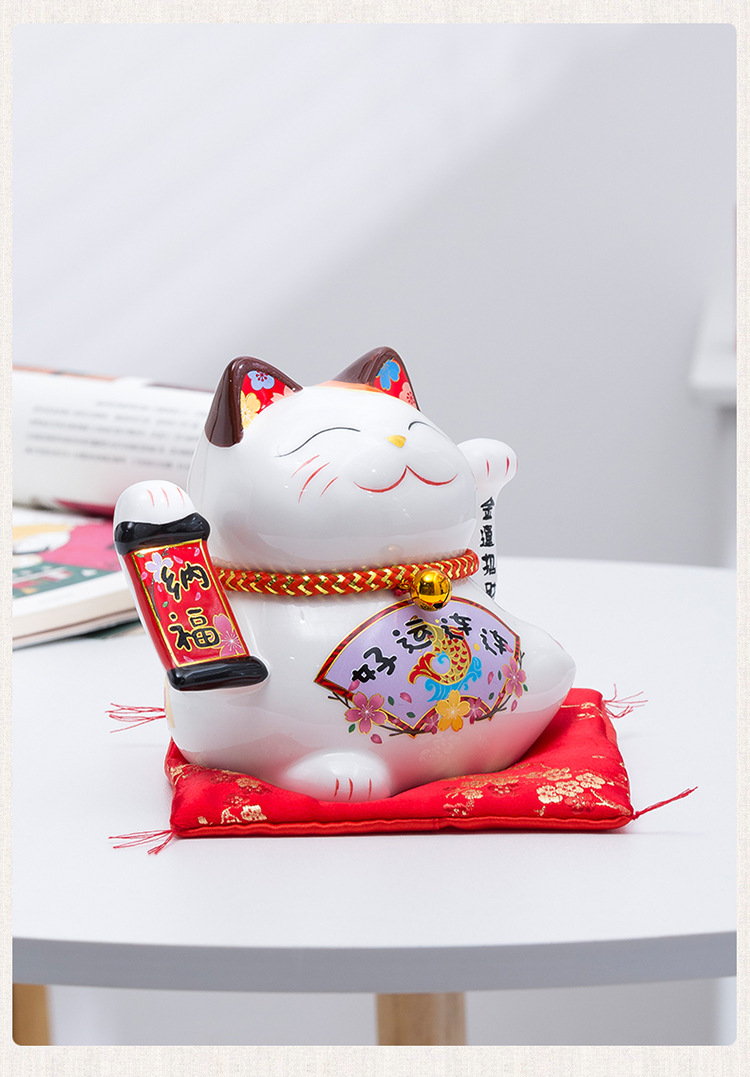 招财猫自动摇手创意可爱办公桌客厅家居小摆件朋友生日礼物送女生