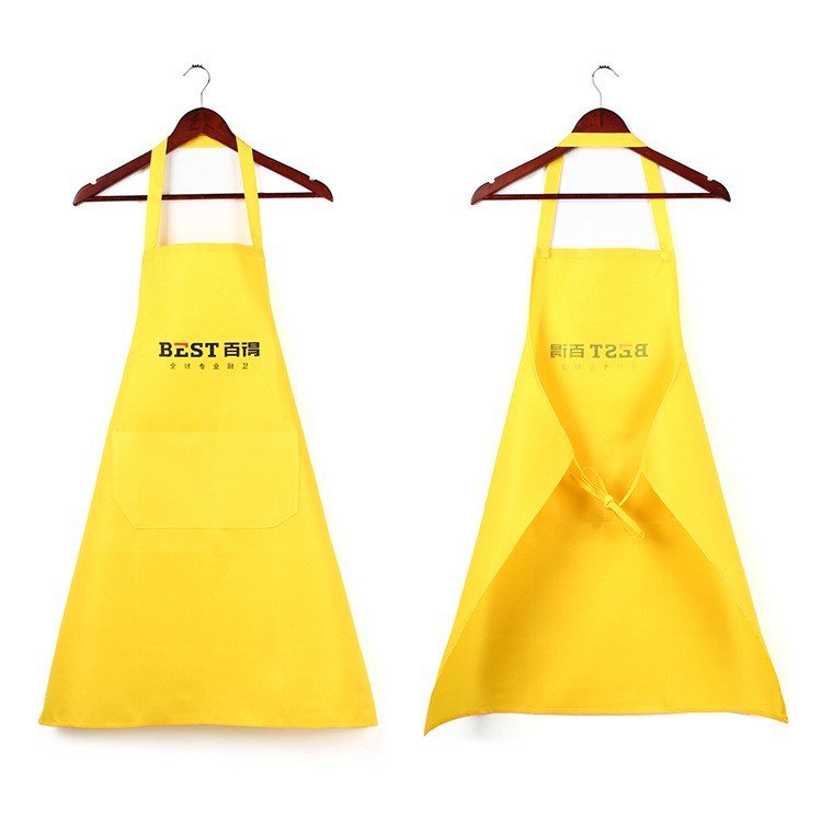 印字logo图案广告围裙厨房餐厅餐饮专用时尚工作服防油防污围裙
