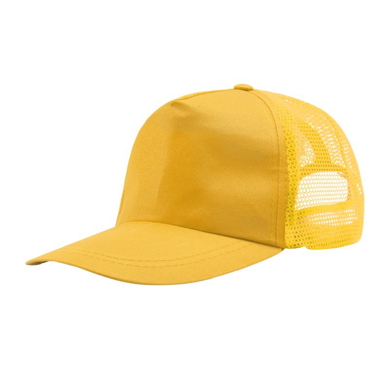 Polyester Solid Color Advertising Mesh Cap Sun Peaked Cap Advertising Cap Traveling-Cap Baseball Cap Sun Hat Student Mesh Cap