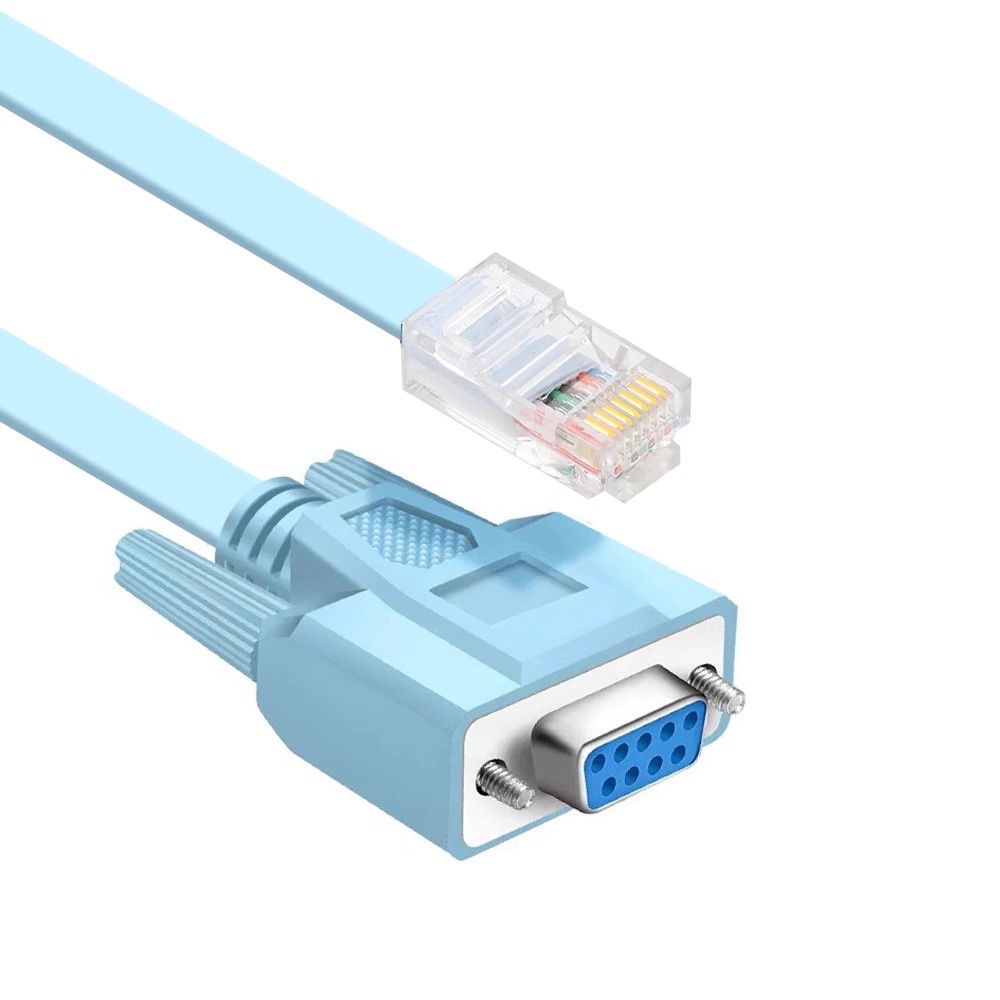 rj45转rs232连接线串口9孔水晶头转串口线适用于思科华为console