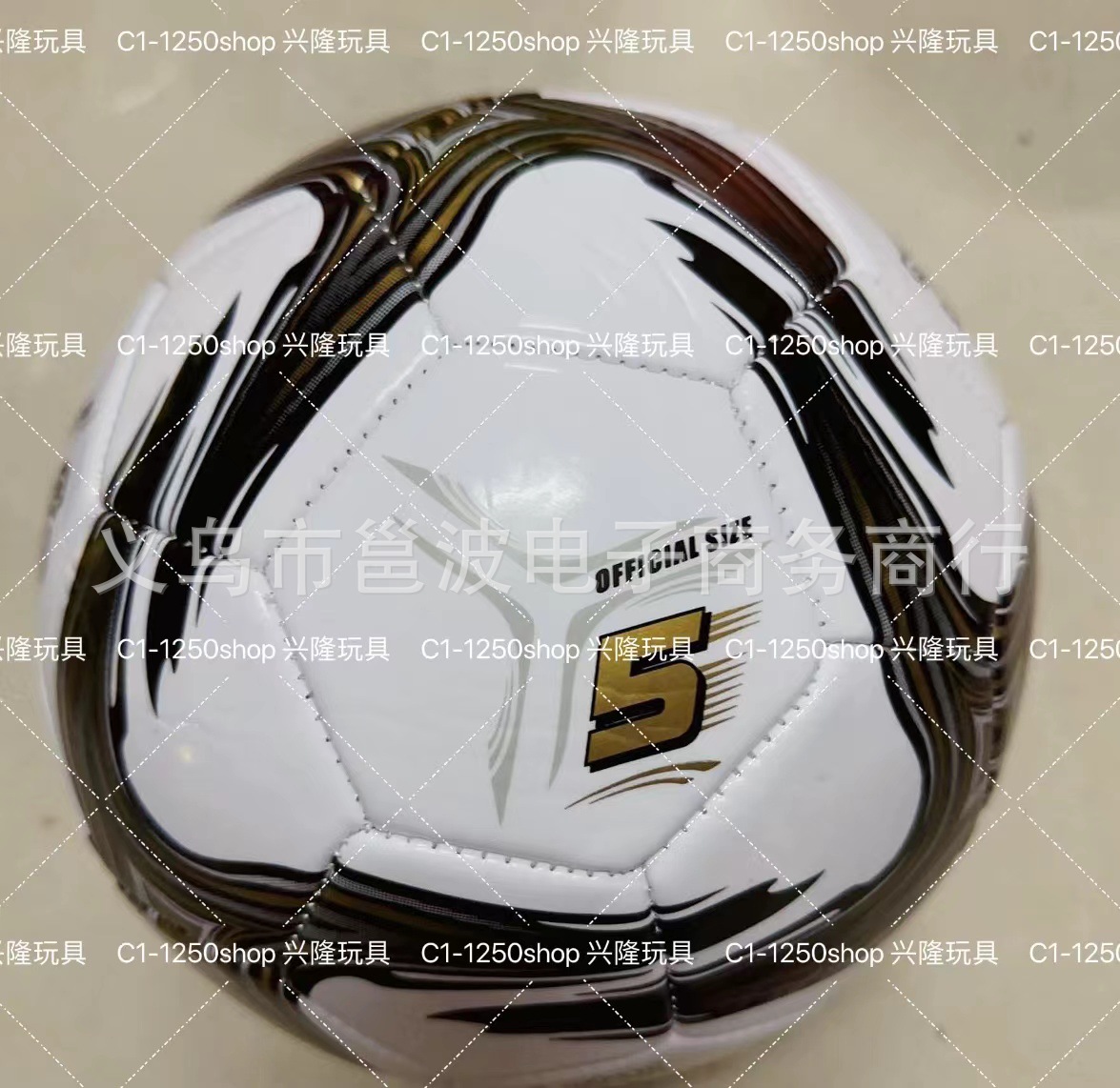 No. 5 Foam Laser Mixed Football Spot Foreign Trade Tail Order World Cup Barcelona Real Madrid