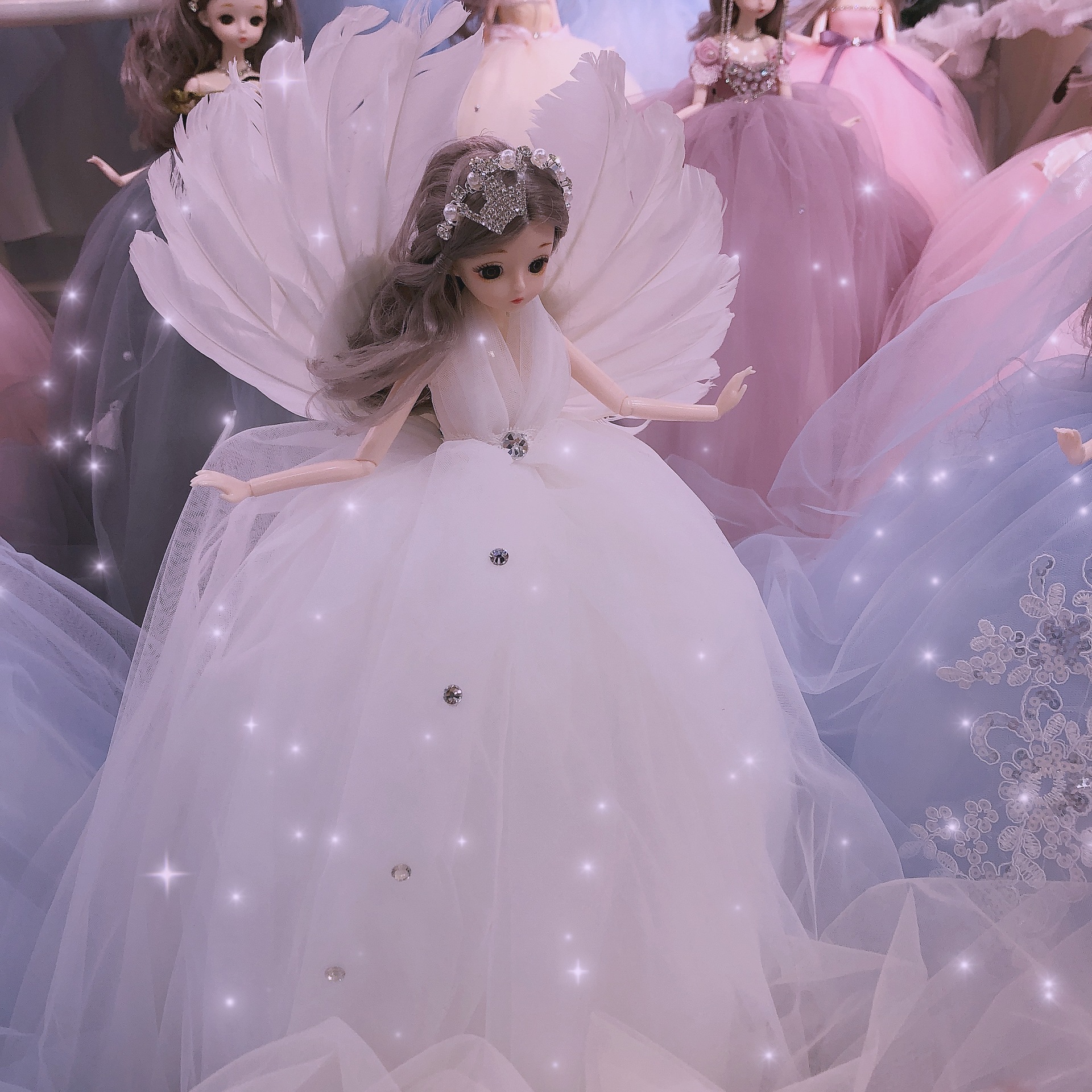 美轮美奂大60公分芭芘洋娃娃婚纱公主公仔女孩生日礼物玩具学校批