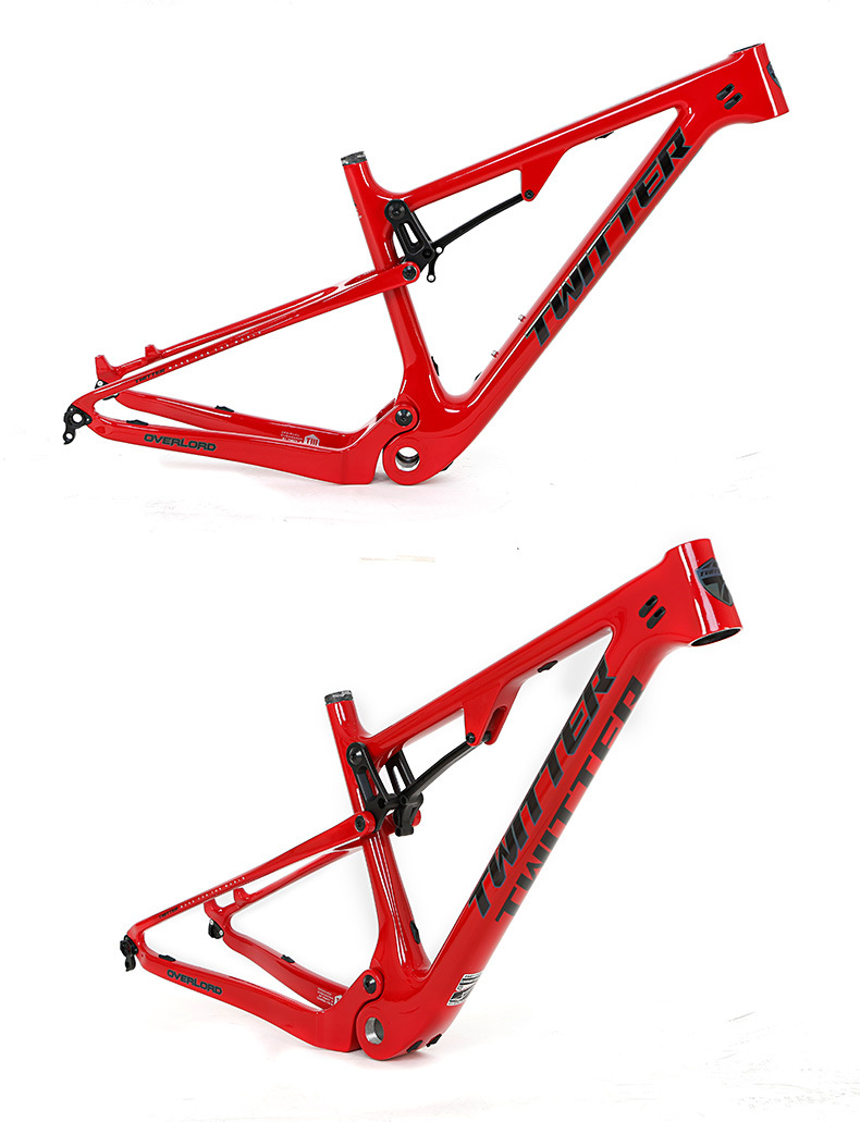 骓特overlord碳纤维软尾山地车车架27.5/29寸xc越野级速降自行车