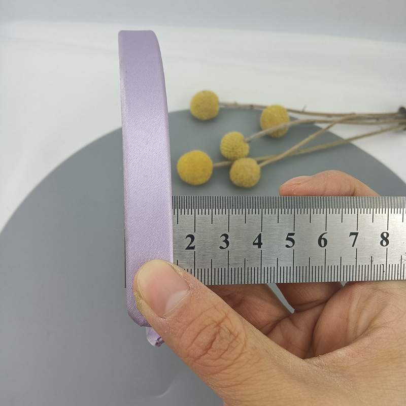 批发定做1.5cm套布塑料头扣 15mm宽布艺头扣玩具头箍配件包布发箍