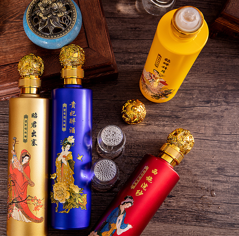 四大美女白酒批发 53度500ml/瓶酱香型白酒礼盒装 节日礼品