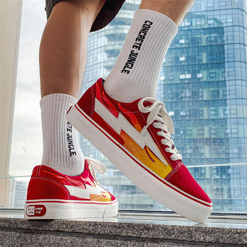 复仇风暴闪电板鞋revenge x storm all the帆布鞋男百搭滑板鞋女