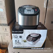 Silver Crest英文天窗电饭煲家用电饭锅智能5L大容量预约煮饭锅