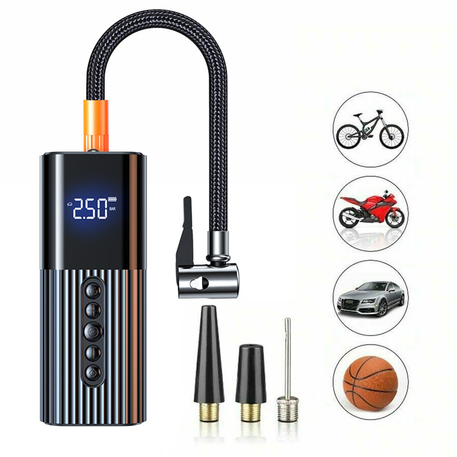 便携式迷你车载充气泵小型无线手持泵车用气球电动汽车轮胎打气泵