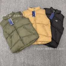 正确版FRED PERRY麦穗秋冬加厚保暖棉服马甲背心外套男女同款坎肩