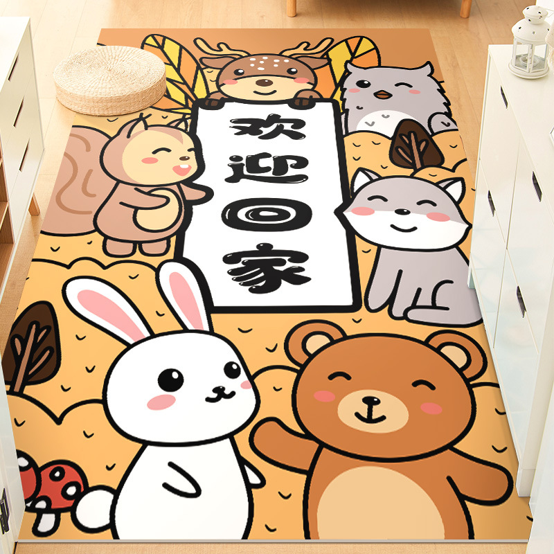 地垫进门卡通家用门口脚垫厨房地毯 进户脚踏垫pvc防水入户门门垫