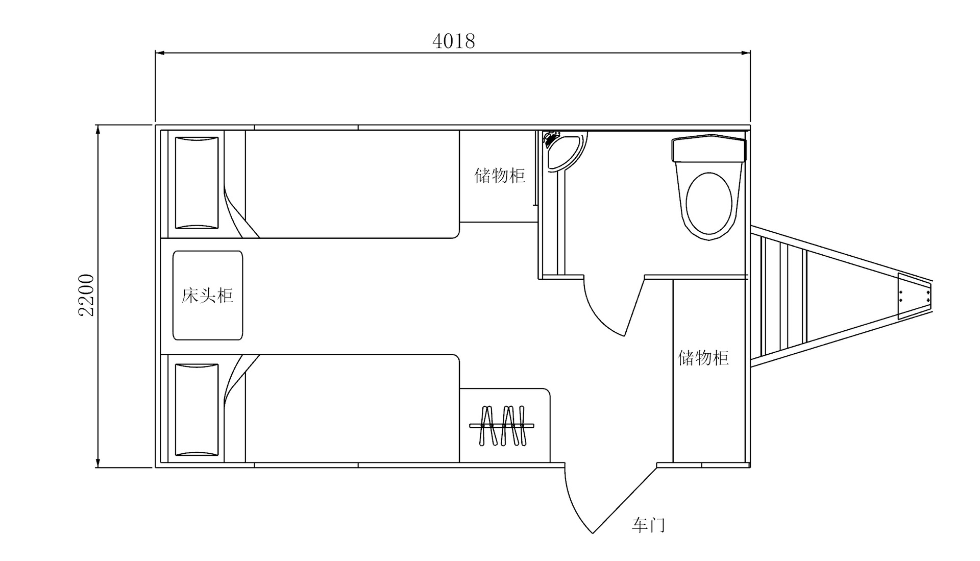 小型拖挂式房车 旅居拖挂车 营地拖挂式露营车 外贸拖挂房车