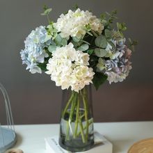 单支欧式绣球花假花花束套装家居客厅餐桌茶几装饰花花艺摆件