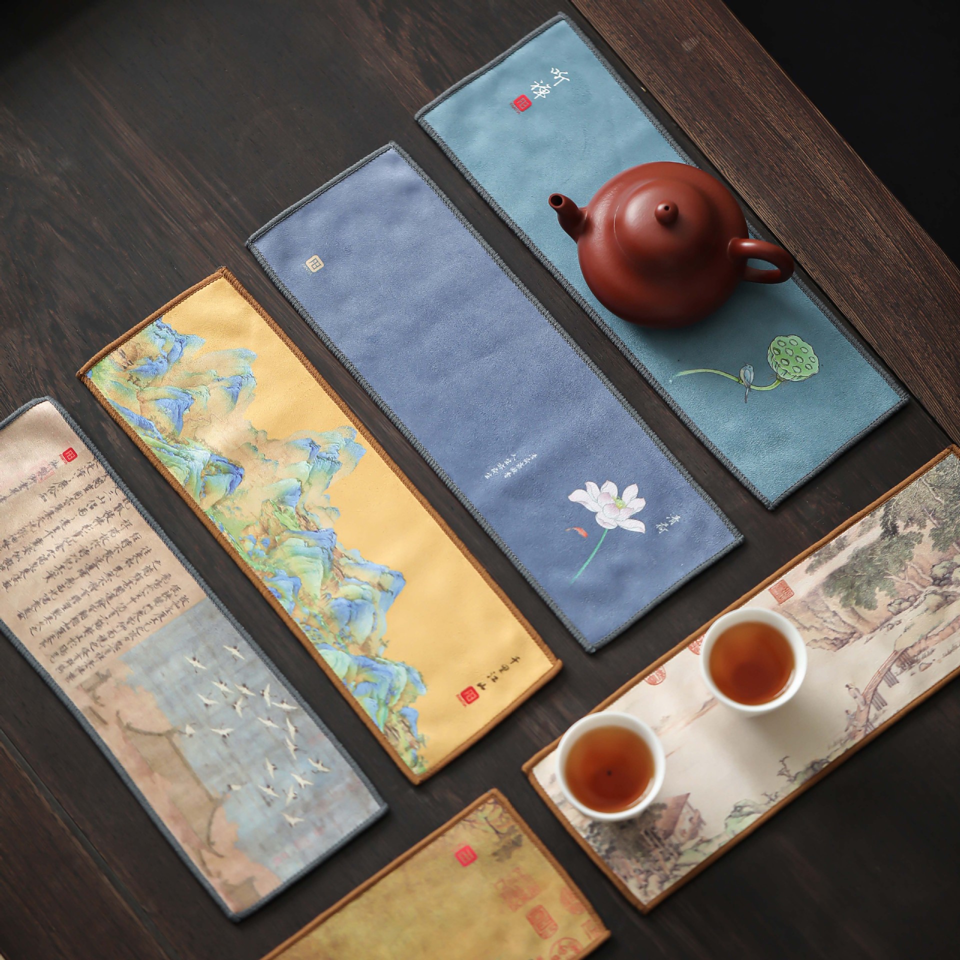 加厚茶人茶巾布吸水高档中式小号茶桌台专用毛巾抹布国风养壶巾垫