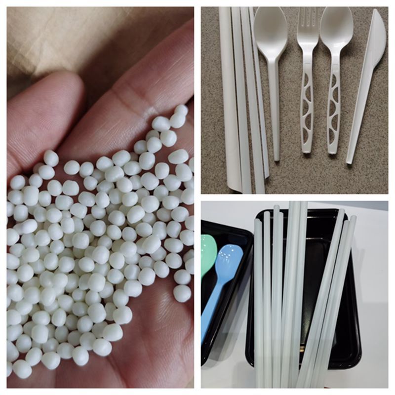 聚乳酸pla可降解塑料 食品级降解料pla用于餐具,餐盒,刀叉吸管