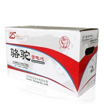 骆驼n100免维护汽车蓄电池 12v100ah铅酸蓄电池 12v100ah骆驼牌