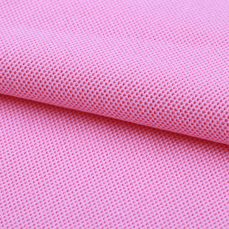 190gtc棉盖涤双珠地网眼布 透气棉针织珠地布 polo衫短袖校服面料