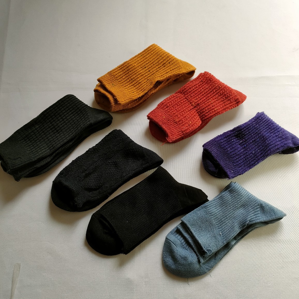 库存加厚双针男女袜子毛袜子摆地摊批发货便宜处理跑量款冬季