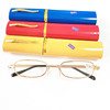 new pattern pen container resin Presbyopic glasses Manufactor wholesale aluminium alloy Red and blue fashion Stall Pen Presbyopia glasses