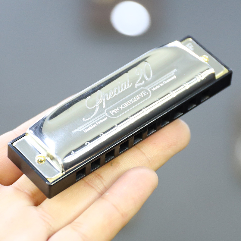 德国和莱hohner sp20 special 20十10孔布鲁斯口琴初学者成人专业