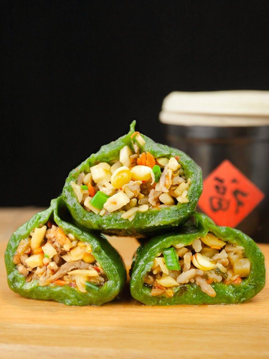 浙江衢州特产清明果江山农家传统手工艾草青团子糯米糍粑艾米果 