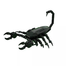MOC兼容乐高37155创意系列令人毛骨悚然的黑天蝎动物拼装积木模型