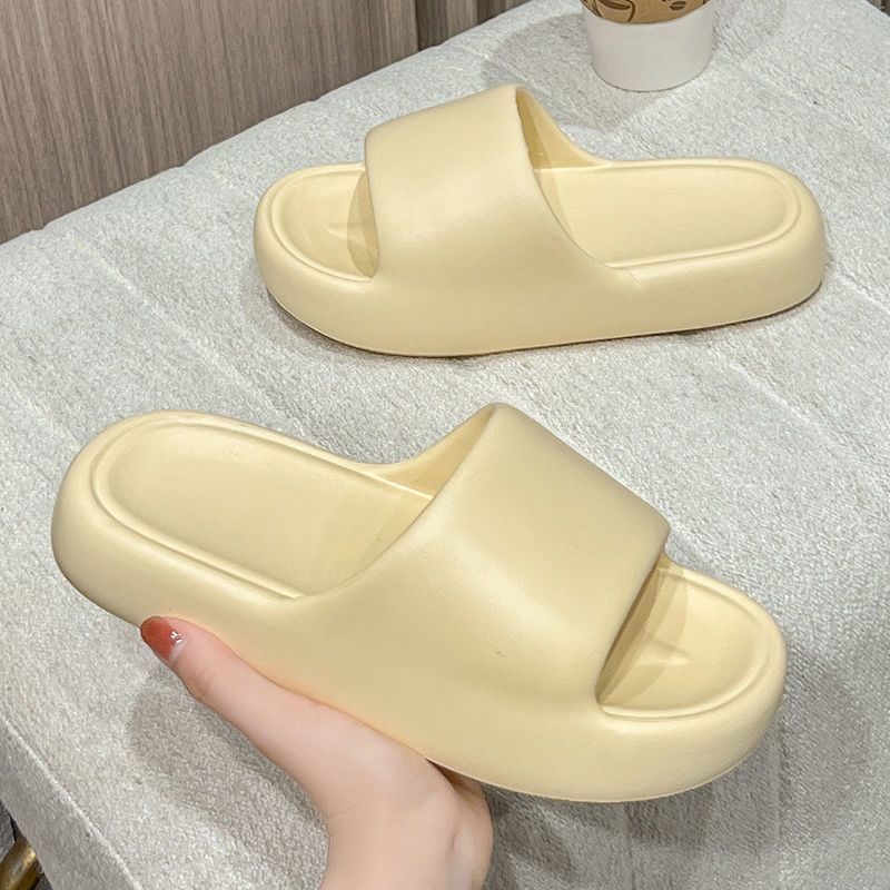 Drooping Slippers for Women Summer Indoor Home Bathroom Bath Non-Slip Couple Platform Slippers Men's Home