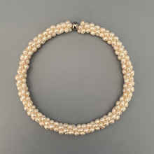 淡水珍珠手工编织不锈钢磁力扣项链大女主高级感气质颈链