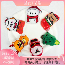 卡通圣诞玩偶雪人圣诞老人diy胸针钥匙扣挂件箱包配饰服装辅料