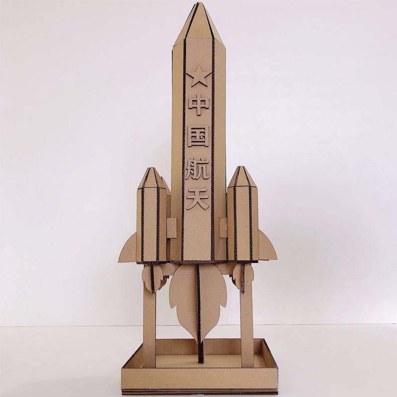 纸箱废物利用手工制作宇宙飞船diy材料航天空间站太空站模型跨境