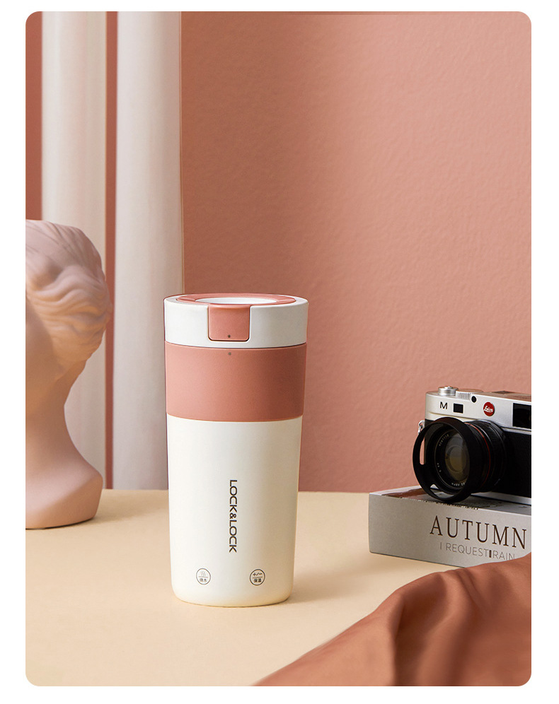 乐扣乐扣电热水杯 便携烧水壶保温迷你小型自动加热旅行烧水杯