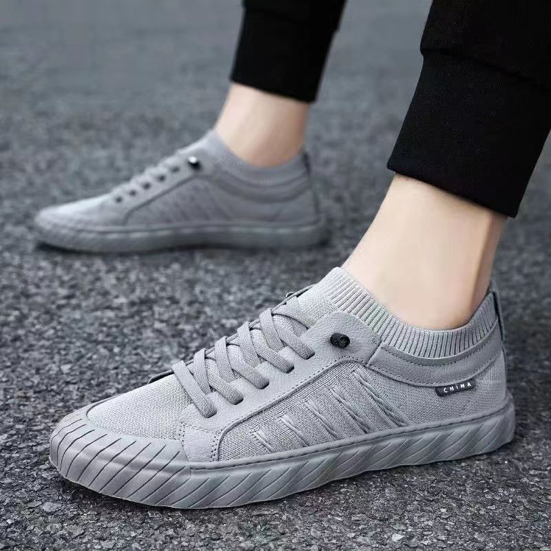 2023 Men's Shoes Men's Casual Shoes Summer Trendy Flat Construction Construction Site Shoes Breathable One Pedal Campus Sneaker