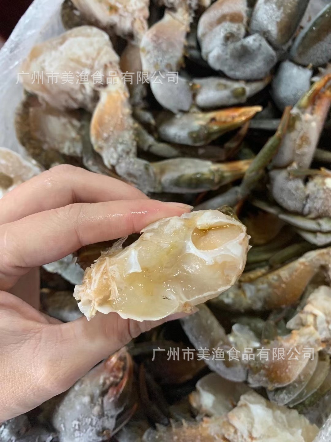 青蟹排膏蟹缅甸母蟹孟加拉青蟹块餐饮螃蟹肉香辣冻蟹大约 16kg/件