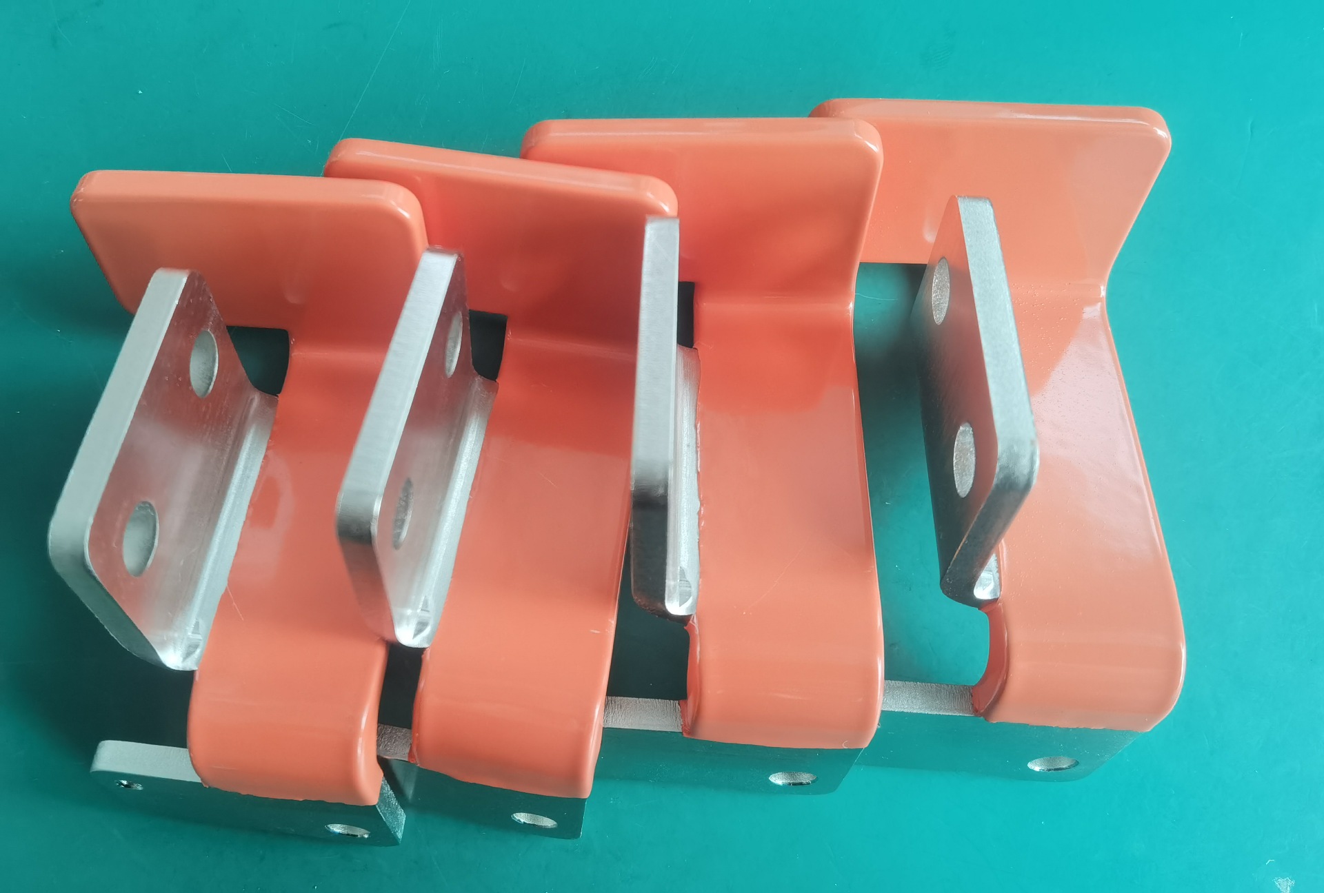 定制异型软铜排浸塑工艺处理绝缘层沾塑pvc铜排软连接 加工