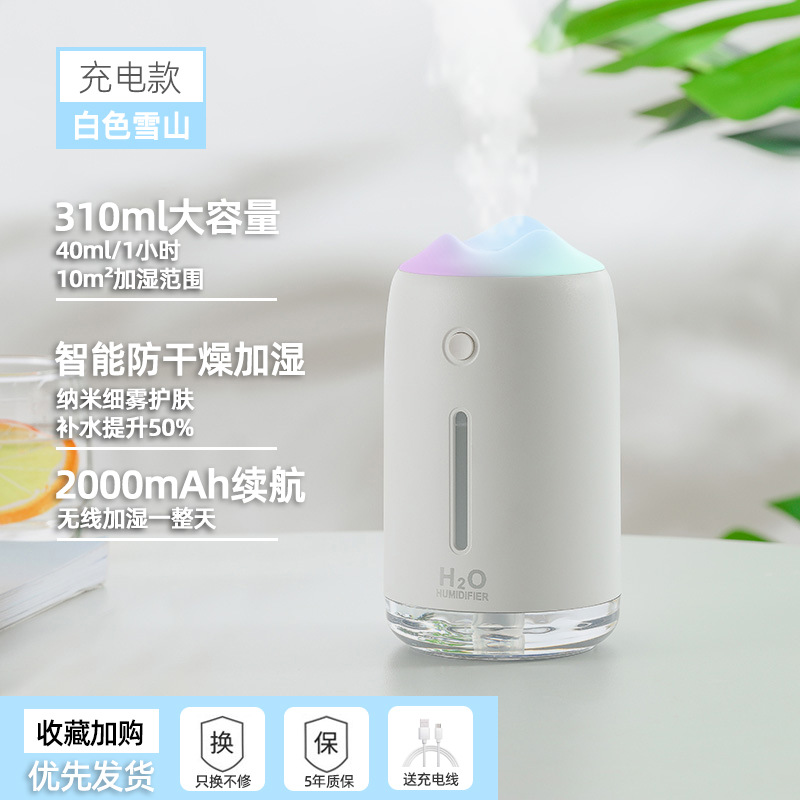 Mini Humidifier Office Desk Surface Panel Small Student Dormitory Home Bedroom Indoor Car Portable