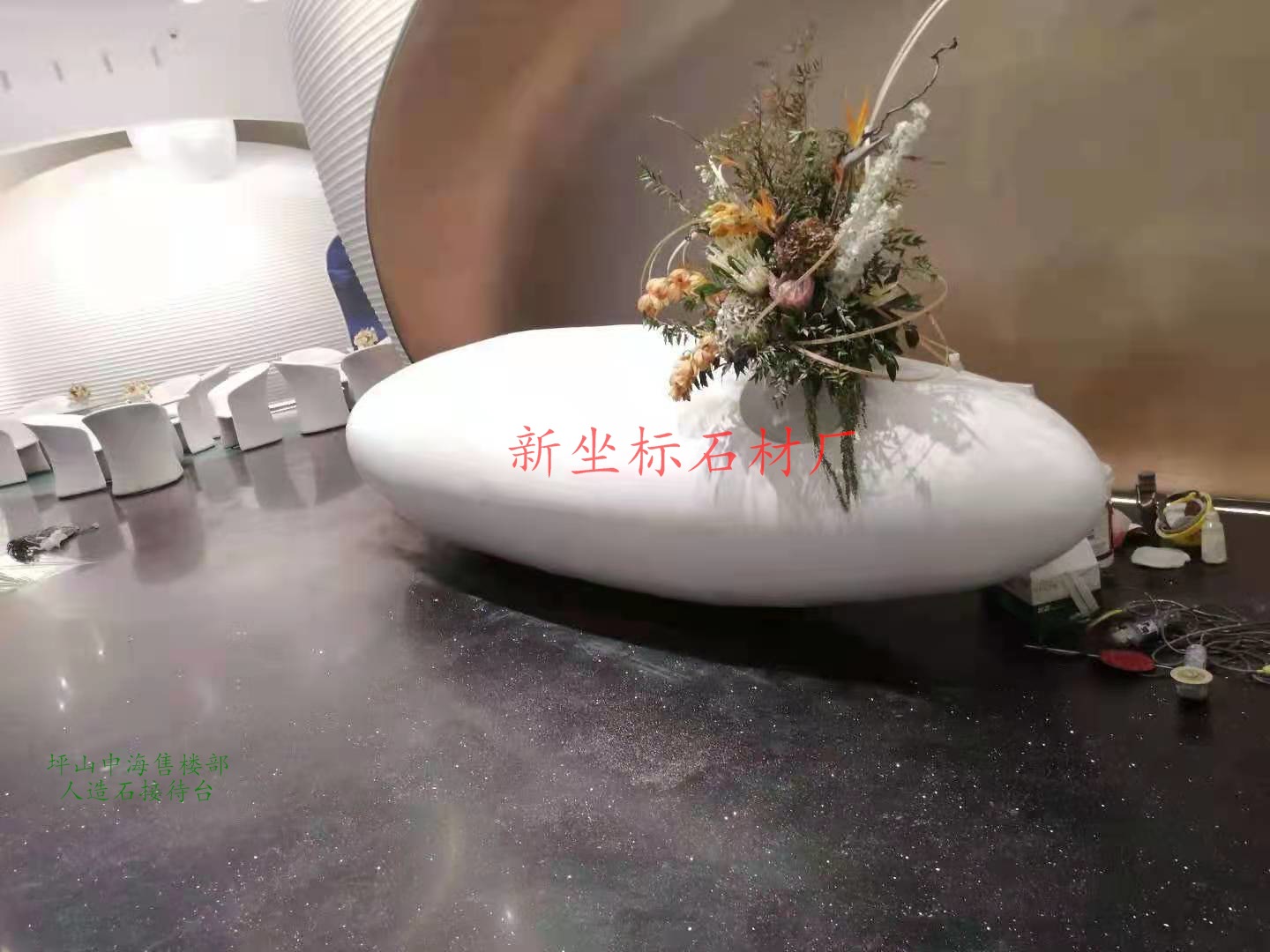 深圳国产人造石jia工豪美思himacs纯亚克力人造石花色多