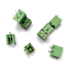 绿色插拔式PCB接线端子台5.08mm插座2P直座弯座2EDGV/2EDGR/2EDGK