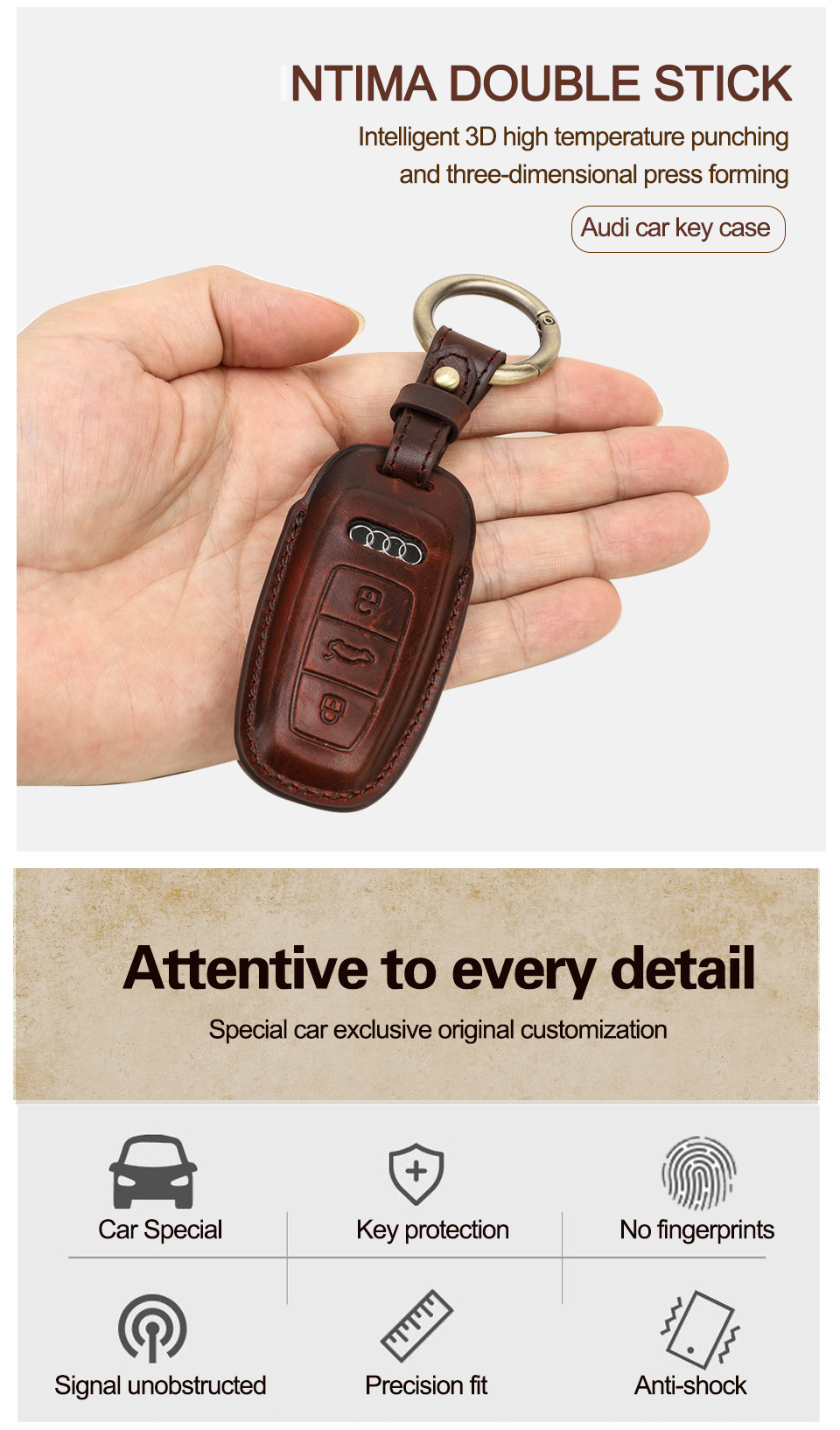 黑天使工厂货源头层牛皮汽车遥控钥匙皮套宝马奔驰奥迪遥控钥匙包